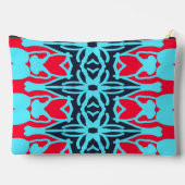 Accessoire Pouch farbenfrohe moderne Kunst Design Zubehörtasche (Rückseite)