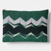 Accessoire Pouch - Green Ripple Muster Zubehörtasche (Vorderseite)