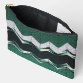 Accessoire Pouch - Green Ripple Muster Zubehörtasche (Offen)