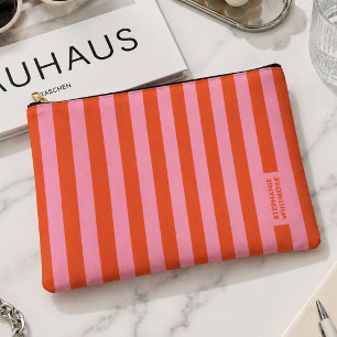 Accessoire-Tasche Preppy Bold Stripe Korallenros Zubehörtasche