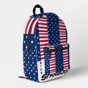 Accessoires mit amerikanischem Stolz: Sternenbanne Bedruckter Rucksack