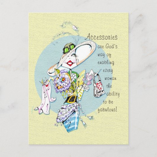 Accessoires sind Gottes Weg...Postkarte Postkarte (Vorderseite)