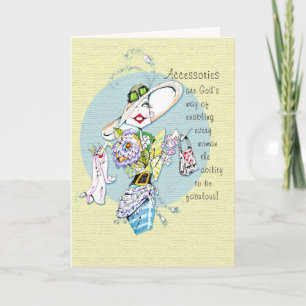 Accessories are God's Gift Vanity Card Karte