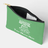 Accessory Pouch Small - Olive Green (Personalized) Zubehörtasche (Offen)