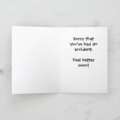 Accident #2 Get Well Card  CD-1 Karte (Innenseite)