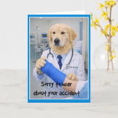 Accident Sorry Get Well Card  CC-1 Karte (Gelbe Blume)