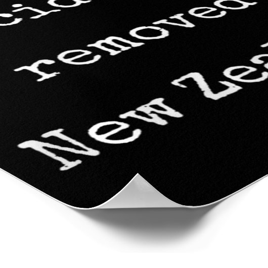 Accidently Removed Nz - Funny Marcus Vr Chat Humor Poster (Ecke)