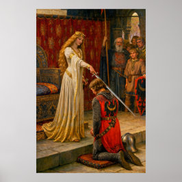 Accolade by Edmund Blair Leighton Poster
