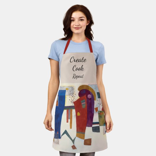 Accompanied Contrast, Kandinsky  Schürze (Getragen)