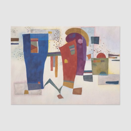 Accompanied Contrast, Kandinsky  Seidenpapier (Vorderseite)