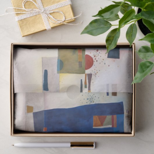 Accompanied Contrast, Kandinsky  Seidenpapier (Geschenk)