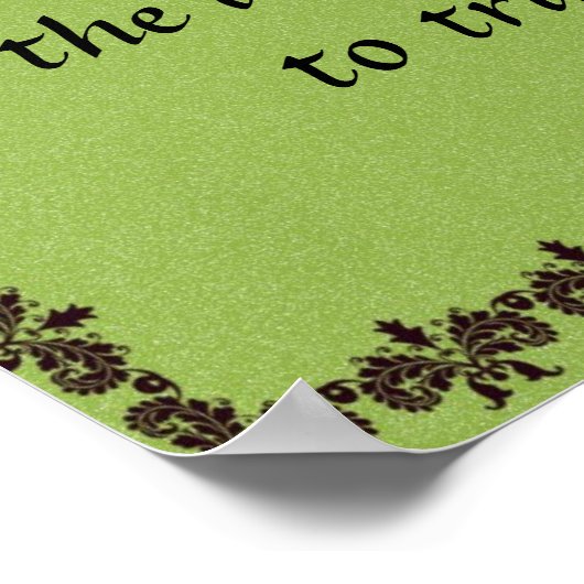 "Accomplishment"-Plakat Poster (Ecke)