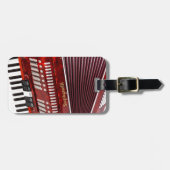 ACCORDIAN MUSIKINSTRUMENT GEPÄCKANHÄNGER (Vorderseite horizontal)