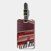 ACCORDIAN MUSIKINSTRUMENT GEPÄCKANHÄNGER (Vorderseite vertikal)