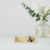 Accordian Spieler Mini Visitenkarte (Stehend Vorderseite)