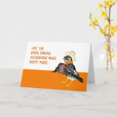 Accordion-Accordion-Spieler denkt an Sie Karte (Gelbe Blume)