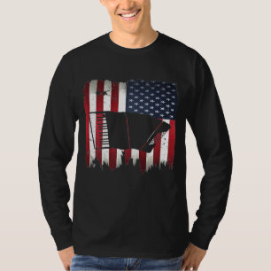 Accordion American Flag 4. Juli Accordionist P T-Shirt