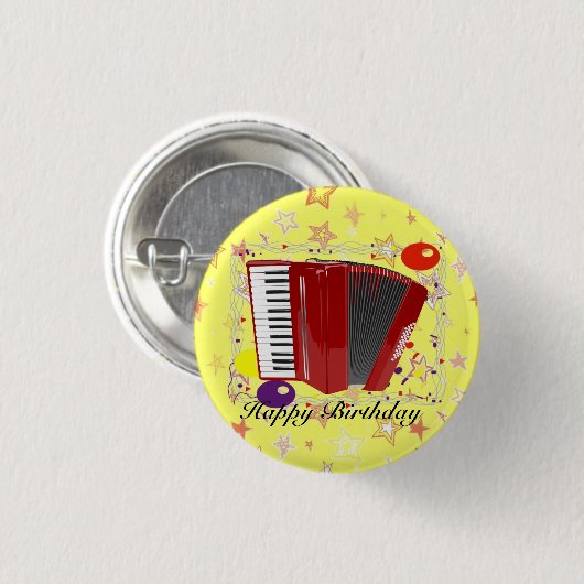 Accordion Celebration Button (Vorne & Hinten)