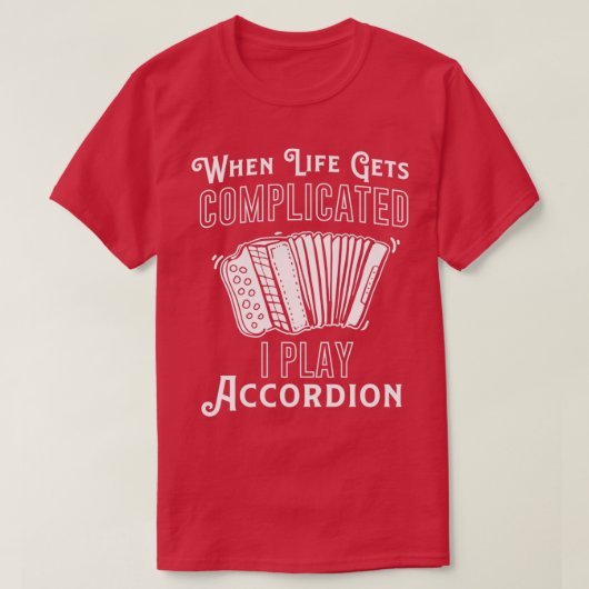 Accordion Concertina Melodeon Piano Accordion Gesc T-Shirt (Design vorne)