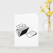 Accordion Folder Karte (Gelbe Blume)