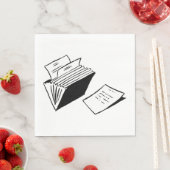 Accordion Folder Serviette (Beispiel)