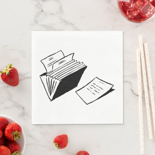 Accordion Folder Serviette (Beispiel)