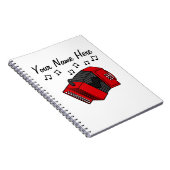 Accordion Folk Musician Music Lehrer Custom Notizblock (Rechte Seite)