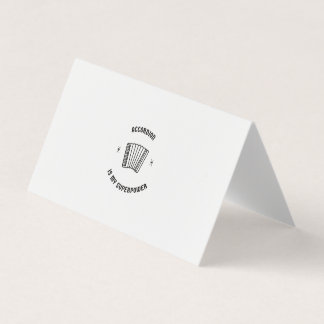 Accordion ist meine Supermacht Visitenkarten