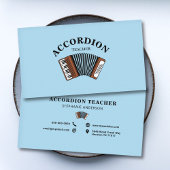 Accordion Lehrer Blue Visitenkarte