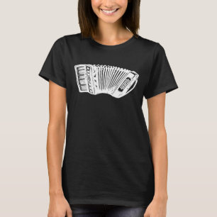 Accordion Line Art Design für Musiklehrer T-Shirt