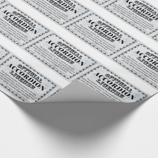 Accordion-Lizenz Geschenkpapier (Ecke)