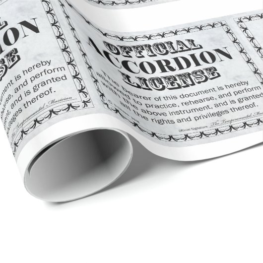 Accordion-Lizenz Geschenkpapier (Rolleneckpunkt)