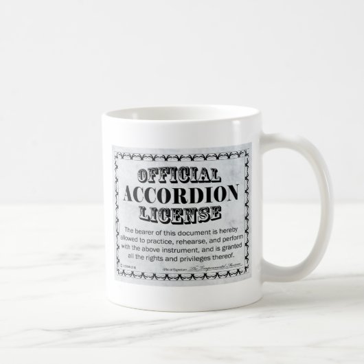 Accordion-Lizenz Kaffeetasse (Rechts)