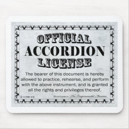Accordion-Lizenz Mousepad