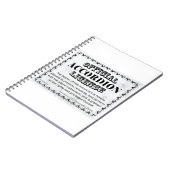 Accordion-Lizenz Notizblock (Linke Seite)