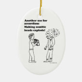 Accordion macht Zombies explodieren Keramikornament (Vorne)