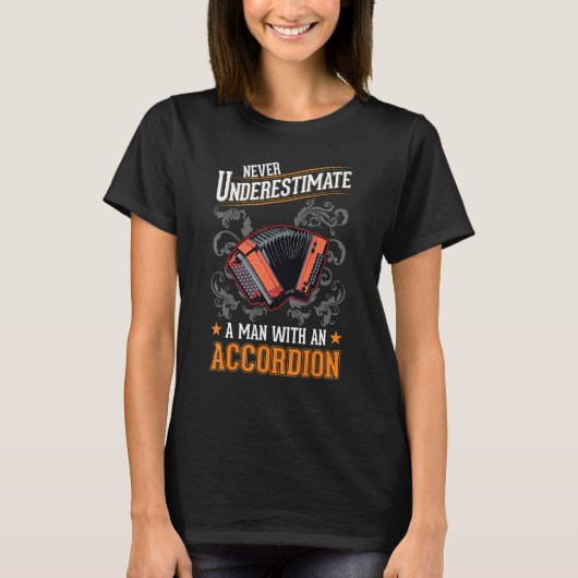 Accordion Man Hand Organ Accordionist_1 T-Shirt (Vorderseite)