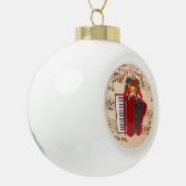 Accordion Music, Christmas Design, Keramik Kugel-Ornament (Links)