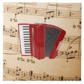 Accordion Music, populäres Design, Fliese (Vorderseite)