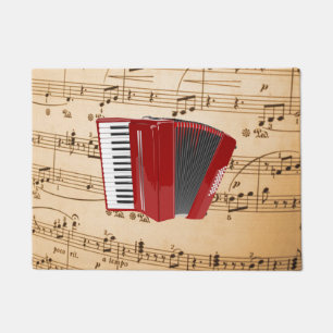 Accordion Music, populäres Design, Fußmatte