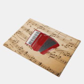 Accordion Music, populäres Design, Fußmatte (Schrägansicht)