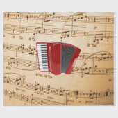 Accordion Music, populäres Design, Geschenkpapier (Flach)