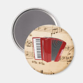 Accordion Music, populäres Design, Magnet (Vorderseite/Rückseite)