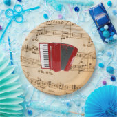 Accordion Music, populäres Design, Pappteller (Party)
