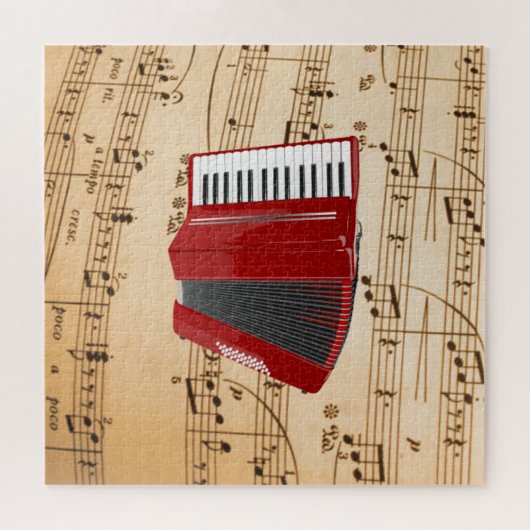 Accordion Music, populäres Design, Puzzle (Horizontal)