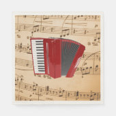 Accordion Music, populäres Design, Serviette (Vorderseite)