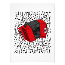 Accordion Musical Notes Accordionist Folkmusiker
