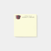 Accordion Musician Band Dozentin Post-it Klebezettel (Vorderseite)