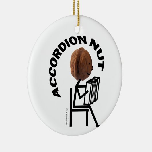 Accordion Nut! Keramik Ornament (Rechts)