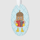 Accordion Nut Ornament (Vorderseite)